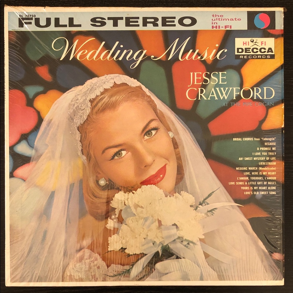 Wedding Music Vinyl Lp Record Album by Jesse Crawford